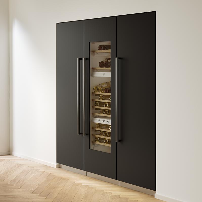 Bertazzoni Carbonio Front Panel for 36" Built-In Freezer Columns SP36CC IMAGE 2