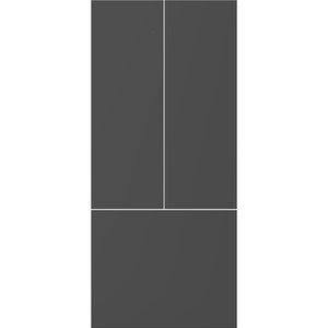 Bertazzoni Carbonio Front Panel Kit for 36" French Door Refrigerator SP36FDCV IMAGE 1