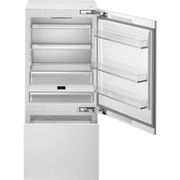 Smeg 36-inch, 19.78 cu. ft. Built-in Bottom freezer Refrigerator with Ice maker CB3620UWI IMAGE 1