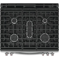 Frigidaire Gallery 30-inch Freestanding Gas Range with Convection Technology GCFG3059BF IMAGE 3