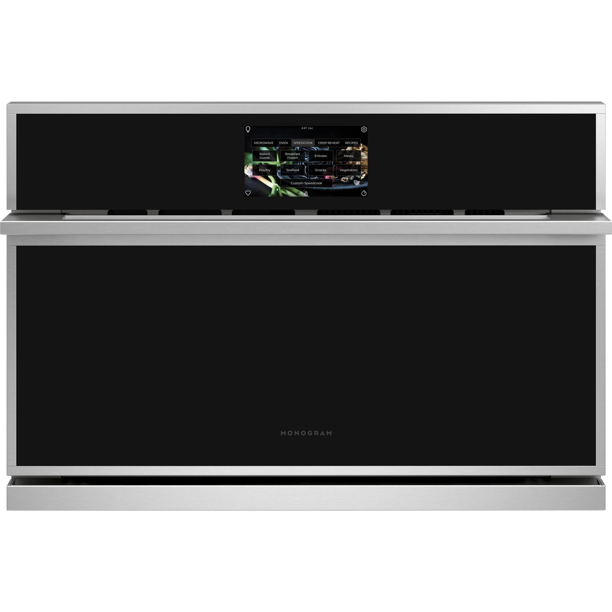 Monogram 30-inch, 1.70 cu. ft. Minimalist Five-in-One Wall Oven with 120V Advantium® Technology ZSB9131VSS IMAGE 1