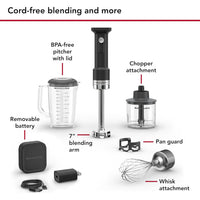 KitchenAid Go™ Cordless Hand Blender with Accessories KHBRV75BM IMAGE 2