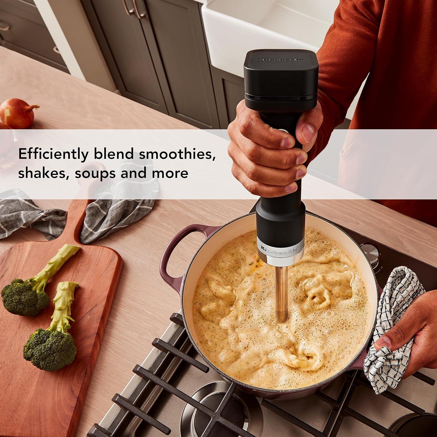 KitchenAid Go™ Cordless Hand Blender with Accessories KHBRV75BM IMAGE 3