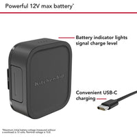 KitchenAid Go™ Cordless 12V MAX Lithium Ion Battery KRB12 IMAGE 5