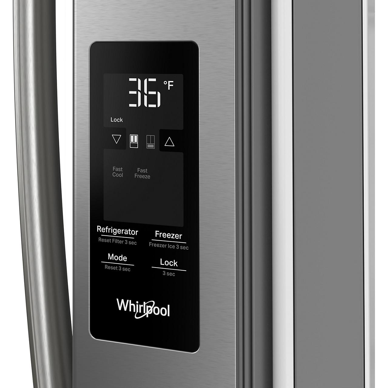 Whirlpool 36-inch, 31 cu. ft. Freestanding French 3-Door Refrigerator with Interior Ice Maker WRFF3136SZ IMAGE 8