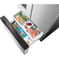 Midea 36-inch, 29.3 cu. ft. Freestanding French 3-Door Refrigerator External Water and Ice Dispensing System MRF29D2AST IMAGE 12