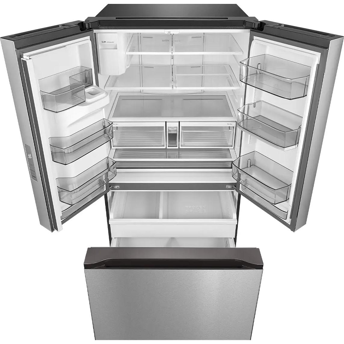 Midea 36-inch, 29.3 cu. ft. Freestanding French 3-Door Refrigerator External Water and Ice Dispensing System MRF29D2AST IMAGE 5