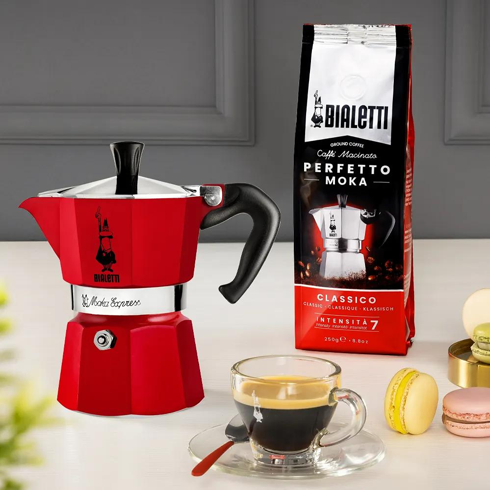 Bialetti Moka Express Red - 3 Cup 18388 IMAGE 2