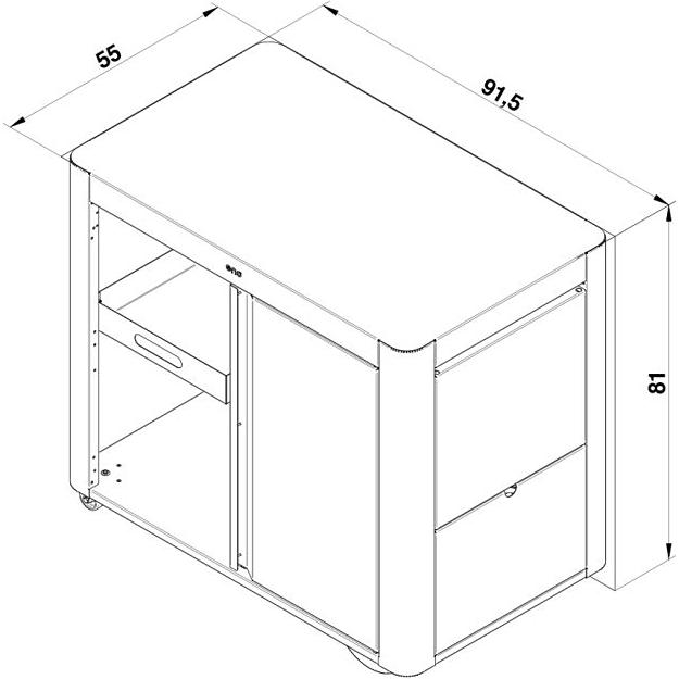 Eno Plancha Achille Cart Door - Stainless PDIS20185 IMAGE 5