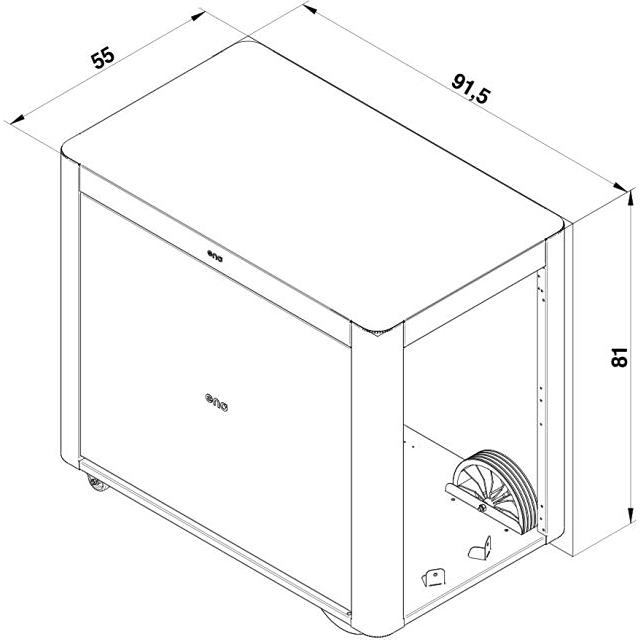 Eno Plancha Achille Cart Curtain - Stainless DIS201 IMAGE 5