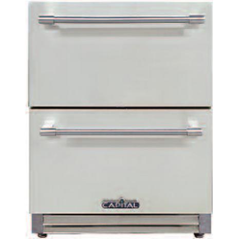 Capital 24-inch, 5.7 cu. ft. Outdoor Refrigerator Drawers CR24D IMAGE 1