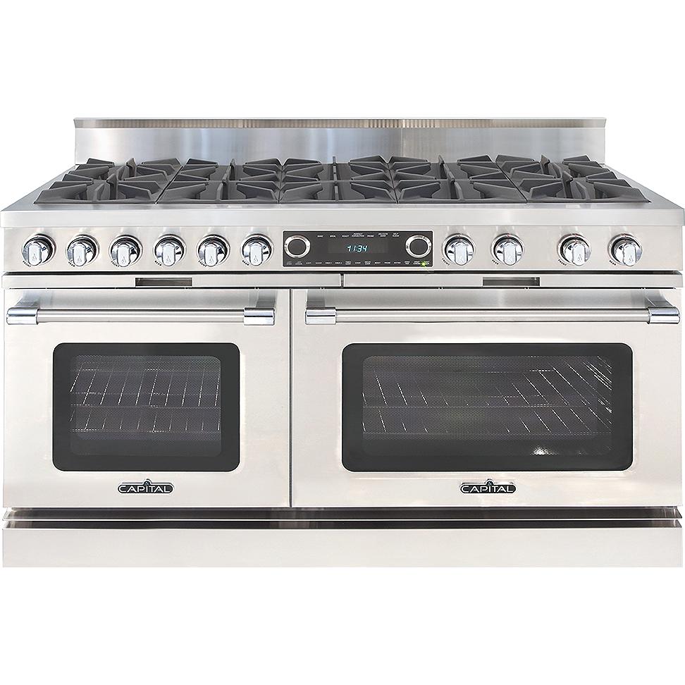 Capital 60-inch, Freestanding Dual-Fuel Range with 10 Burners COB6010-N IMAGE 1
