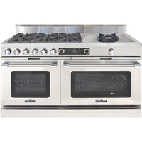 Capital 60-inch, Freestanding Dual-Fuel Range with 6 Burners and Wok COB606CW-N IMAGE 1