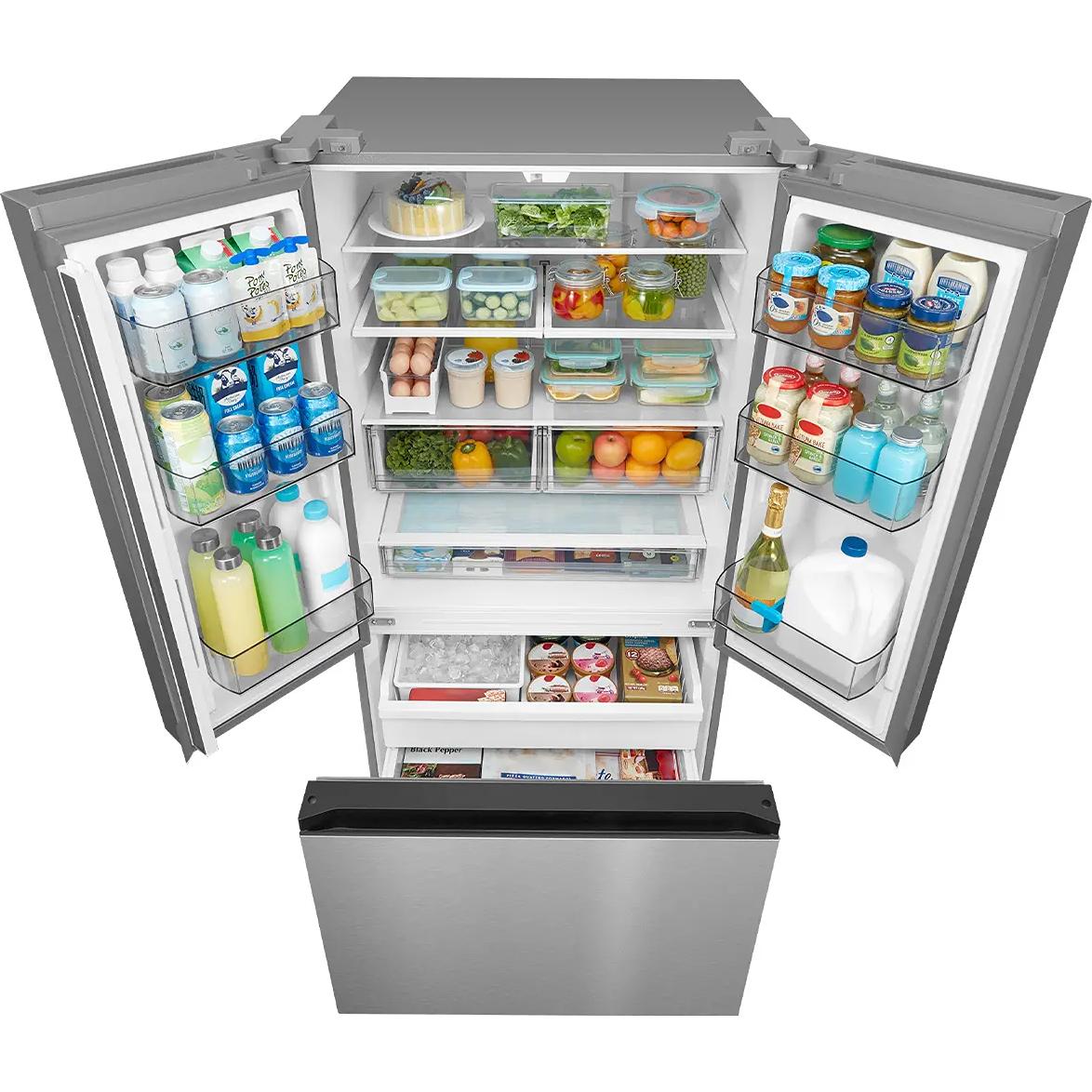 Midea 33-inch, 22.6 cu. ft. Counter-Depth French 3-Door Refrigerator with Wi-Fi MRF23I7AST IMAGE 7