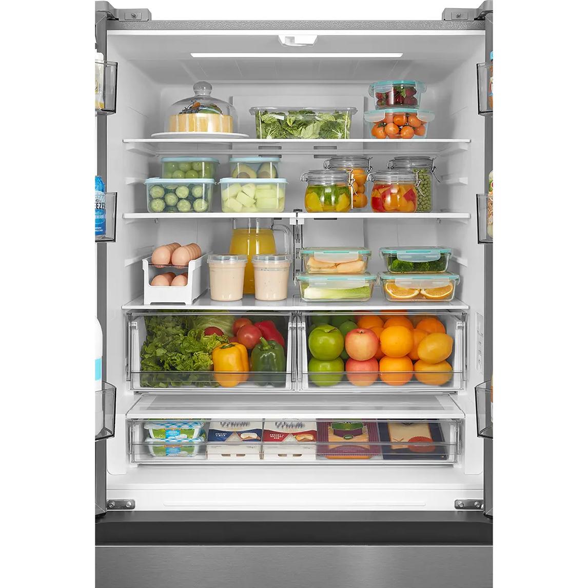 Midea 33-inch, 22.6 cu. ft. Counter-Depth French 3-Door Refrigerator with Wi-Fi MRF23I7AST IMAGE 9