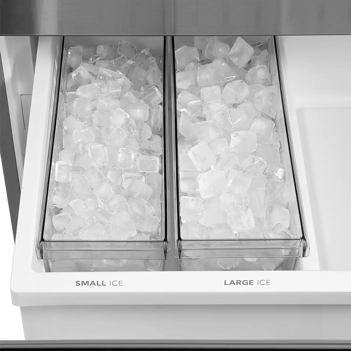 Midea 36-inch, 26.5 cu. ft. Counter-Depth French 3-Door Refrigerator with AutoFill Pitcher and Dual Ice Maker MRF27I6BST IMAGE 11