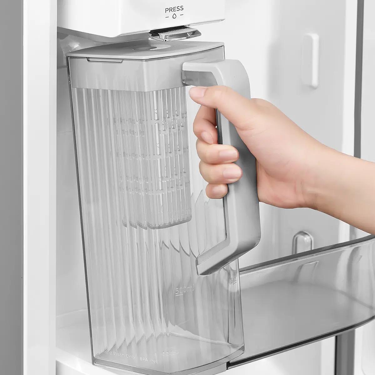 Midea 36-inch, 26.5 cu. ft. Counter-Depth French 3-Door Refrigerator with AutoFill Pitcher and Dual Ice Maker MRF27I6BST IMAGE 12