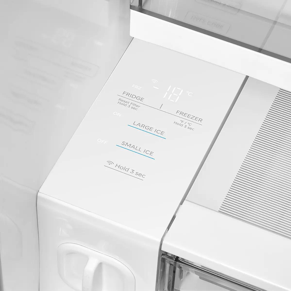 Midea 36-inch, 26.5 cu. ft. Counter-Depth French 3-Door Refrigerator with AutoFill Pitcher and Dual Ice Maker MRF27I6BST IMAGE 13