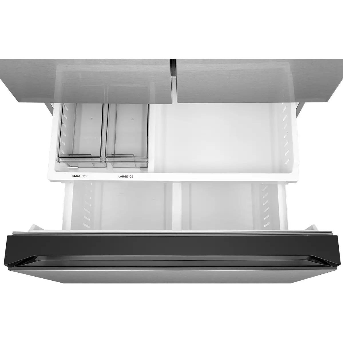 Midea 36-inch, 26.5 cu. ft. Counter-Depth French 3-Door Refrigerator with AutoFill Pitcher and Dual Ice Maker MRF27I6BST IMAGE 7