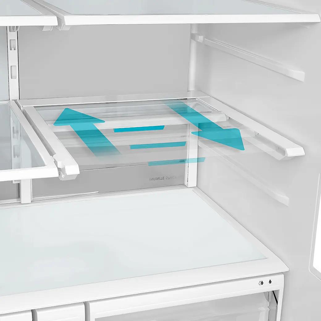 Midea 36-inch, 29 cu. ft. Freestanding French 3-Door Refrigerator with OneTouch AutoFill™ MRF29D9BST IMAGE 10