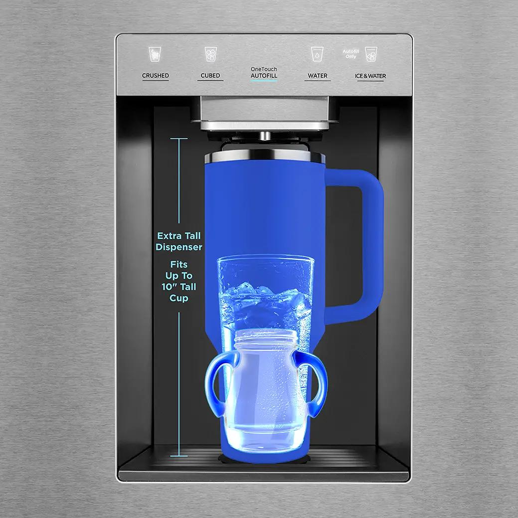 Midea 36-inch, 29 cu. ft. Freestanding French 3-Door Refrigerator with OneTouch AutoFill™ MRF29D9BST IMAGE 14