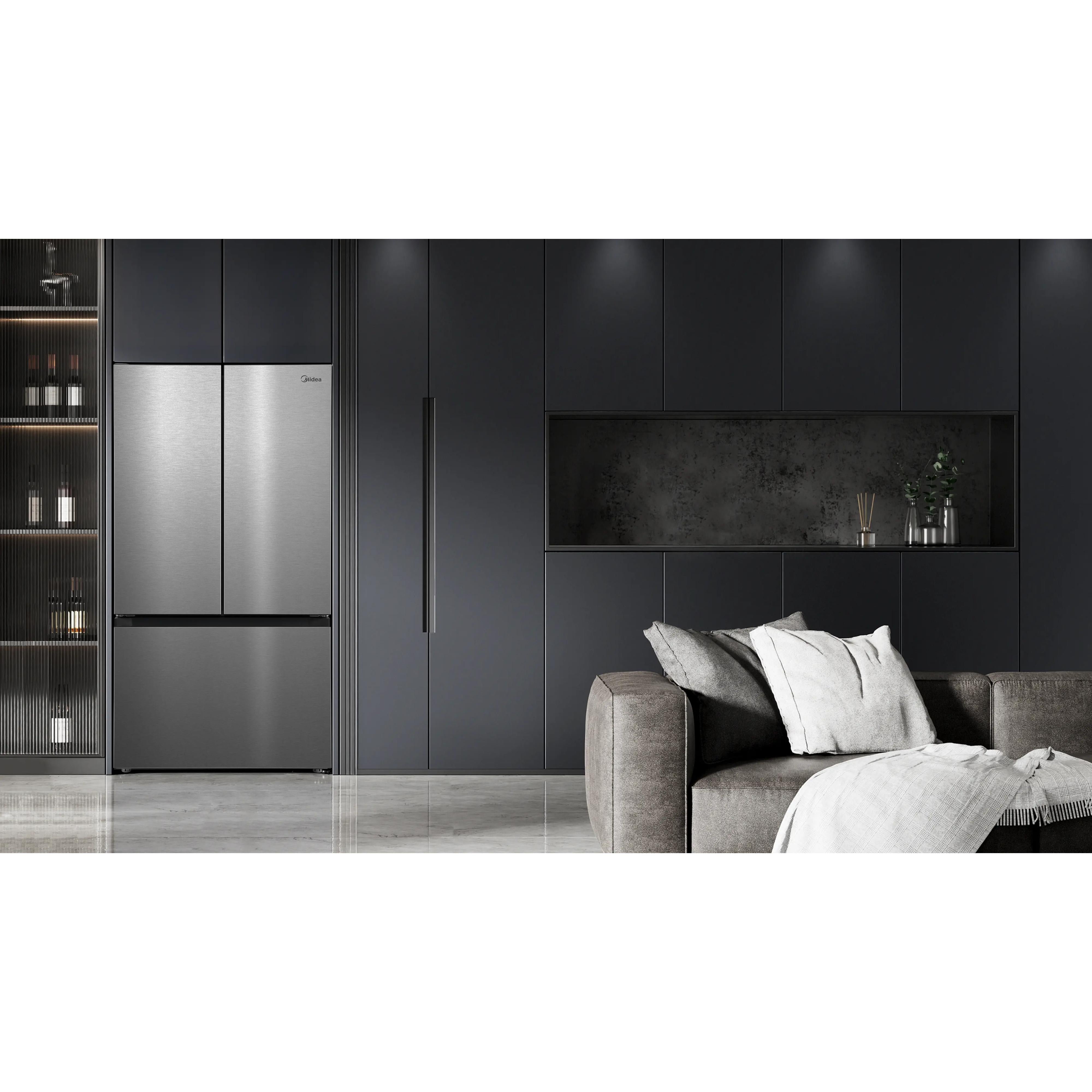 Midea 36-inch, 31.7 cu. ft. Freestanding French 3-Door Refrigerator with AutoFill Pitcher and Dual Ice Maker MRF32I6BST IMAGE 14