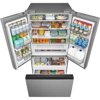 Midea 36-inch, 31.7 cu. ft. Freestanding French 3-Door Refrigerator with AutoFill Pitcher and Dual Ice Maker MRF32I6BST IMAGE 6