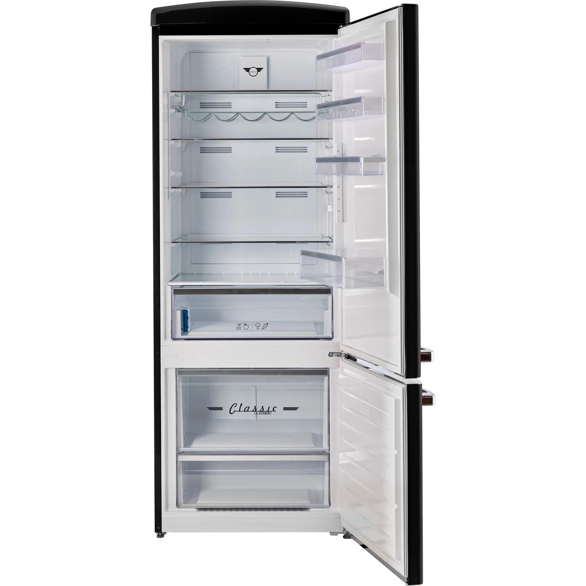Unique Appliances 28-inch, 17 cu. ft. Freestanding Top Freezer Refrigerator UNQ-455L B AC IMAGE 5