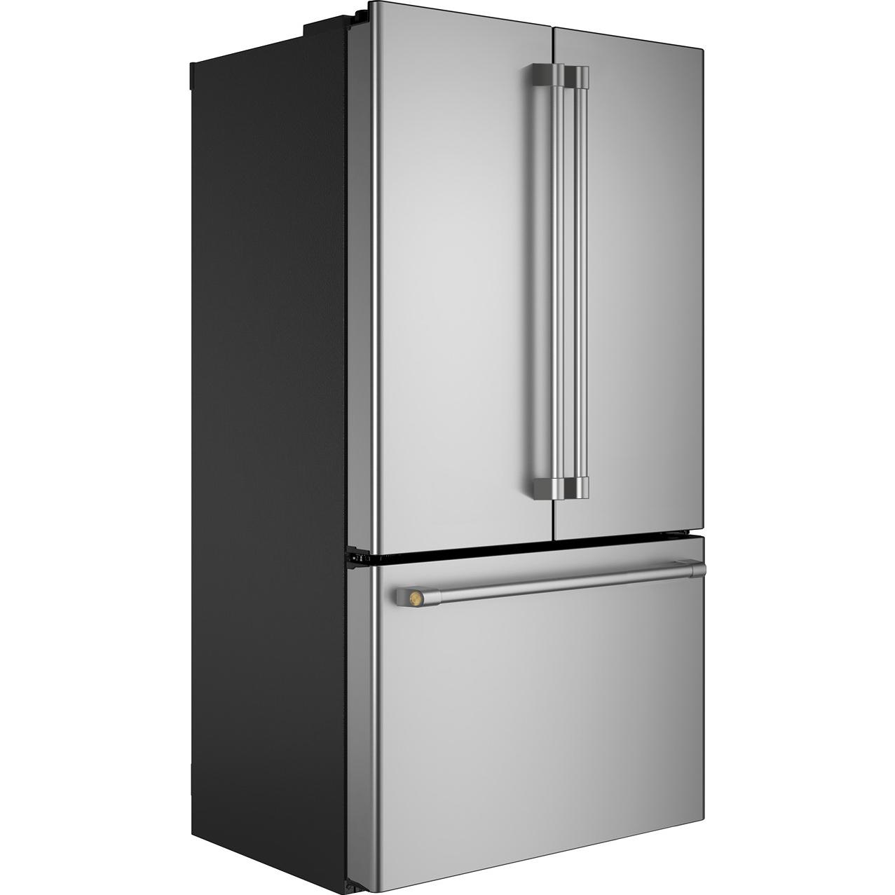 Monogram 36-inch, 23.1 cu. ft. Counter-Depth French 3-Door Refrigerator with Wi-Fi ZWE23NSYSS IMAGE 5