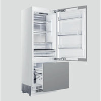 Elica 30-inch, 16 cu. ft. Built-in Bottom Freezer Refrigerator with Interior Ice Maker - Right Hinge ER30SRB161PR-R IMAGE 2