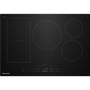 KitchenAid 30-inch Built-in Temp Cook™ Induction Cooktop with 5 Cooking Zones KCIT730SBL IMAGE 1