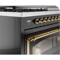 iLVE 48-inch Freestanding Dual Fuel Range with Griddle and French Top UN48FSNMPBKGLP IMAGE 7