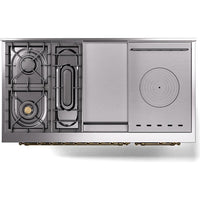 iLVE 48-inch Freestanding Dual Fuel Range with Griddle and French Top UN48FSNMPBKGLP IMAGE 8