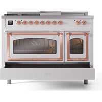 iLVE 48-inch Freestanding Dual Fuel Range with Griddle and French Top UN48FSNMPWHPLP IMAGE 6