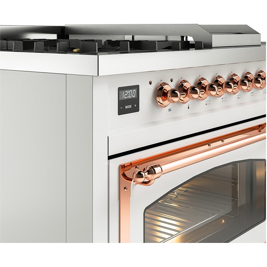 iLVE 48-inch Freestanding Dual Fuel Range with Griddle and French Top UN48FSNMPWHPLP IMAGE 7
