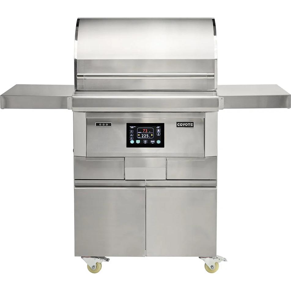 Coyote GEN3 28" Pellet Grill on Cart C2P28-FS IMAGE 3
