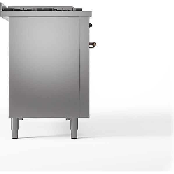 iLVE 48-inch Freestanding Dual Fuel Range with Griddle and French Top and Solid Doors UN48FSQNMPSSB IMAGE 3