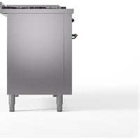 iLVE 48-inch Freestanding Dual Fuel Range with Griddle and French Top and Solid Doors UN48FSQNMPSSB IMAGE 3