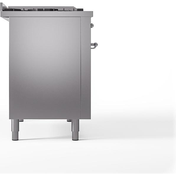 iLVE 48-inch Freestanding Dual Fuel Range with Griddle and French Top and Solid Doors UN48FSQNMPSSC IMAGE 3