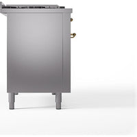 iLVE 48-inch Freestanding Dual Fuel Range with Griddle and French Top and Solid Doors UN48FSQNMPSSG IMAGE 3