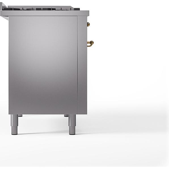 iLVE 48-inch Freestanding Dual Fuel Range with Griddle and French Top and Solid Doors UN48FSQNMPSSGLP IMAGE 3