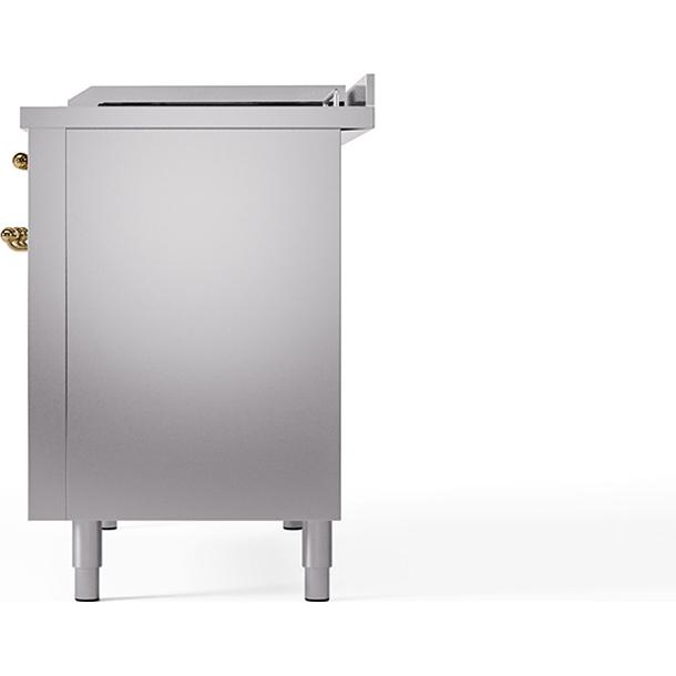 iLVE 48-inch Freestanding Dual Fuel Range with Griddle and French Top and Solid Doors UN48FSQNMPSSGLP IMAGE 4