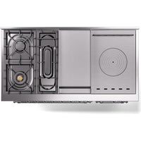 iLVE 48-inch Freestanding Dual Fuel Range with Griddle and French Top and Solid Doors UN48FSQNMPWHC IMAGE 5