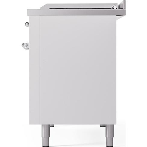 iLVE 48-inch Freestanding Dual Fuel Range with Griddle and French Top and Solid Doors UN48FSQNMPWHCLP IMAGE 4