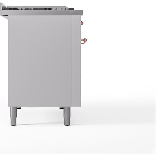 iLVE 48-inch Freestanding Dual Fuel Range with Griddle and French Top and Solid Doors UN48FSQNMPWHPLP IMAGE 3