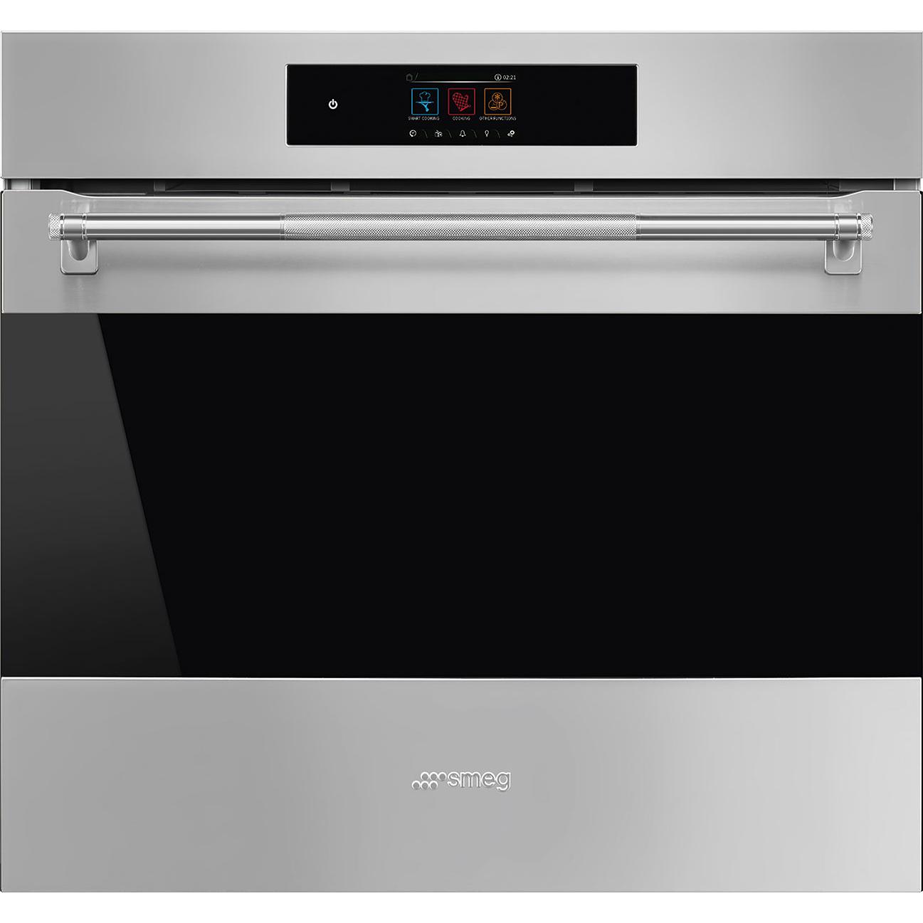 Smeg 30-inch, 3.92 cu. ft. Built-in Single Wall Oven SOPU3304TPX IMAGE 1