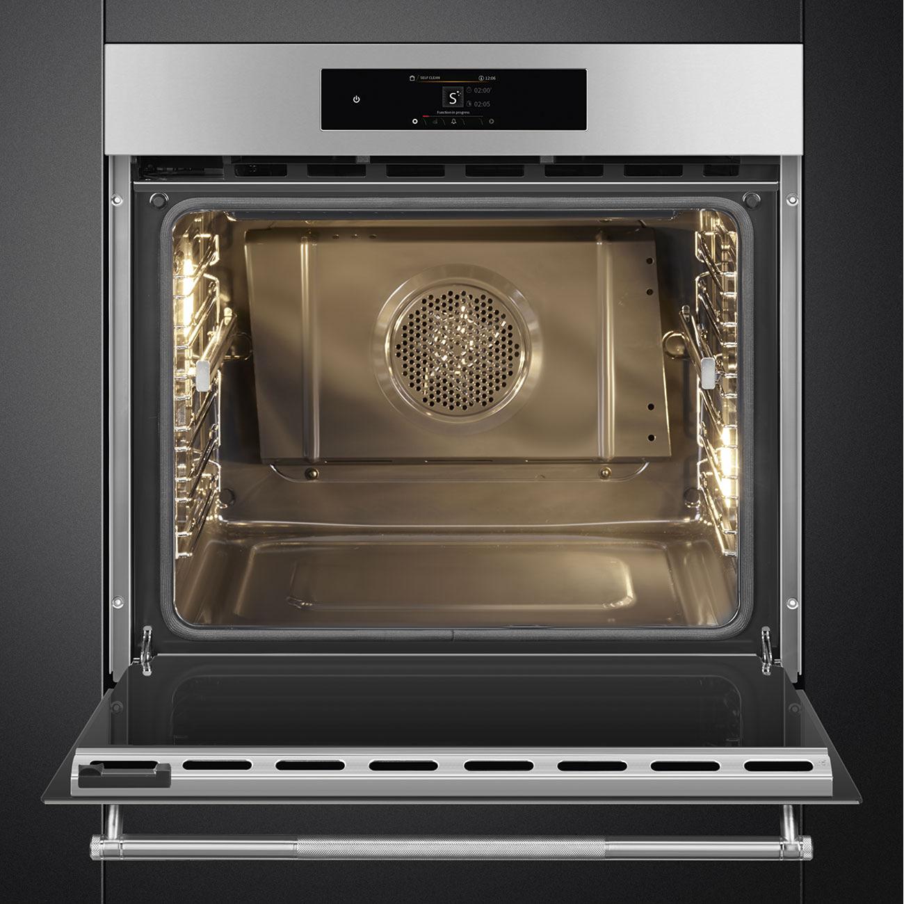 Smeg 30-inch, 3.92 cu. ft. Built-in Single Wall Oven SOPU3304TPX IMAGE 4