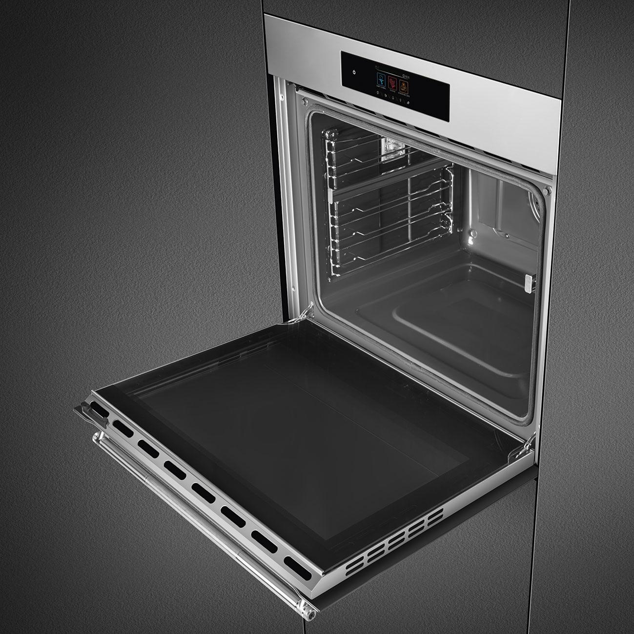 Smeg 30-inch, 3.92 cu. ft. Built-in Single Wall Oven SOPU3304TPX IMAGE 6