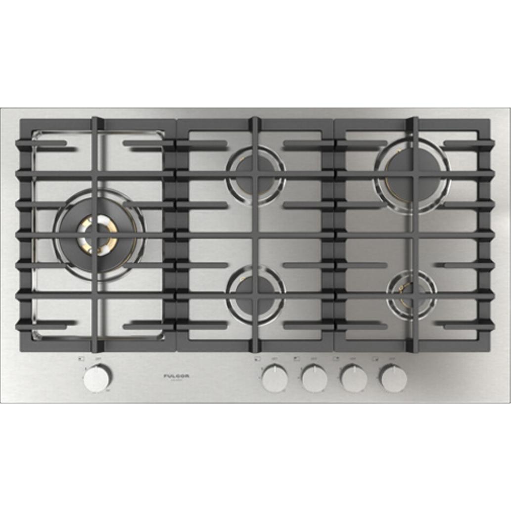 Fulgor Milano 36-inch Built-in Gas Cooktop F4MEGK36S1 IMAGE 1