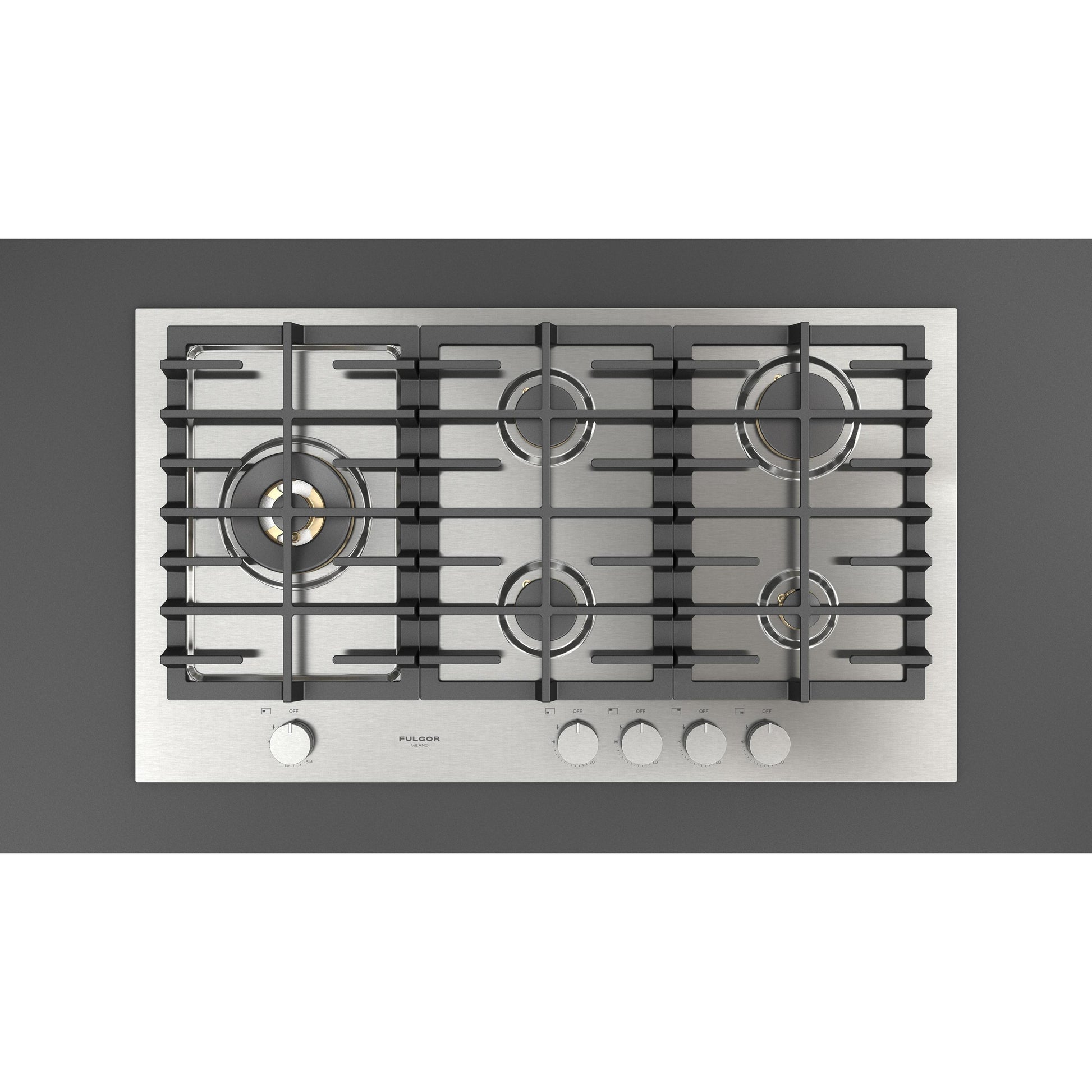 Fulgor Milano 36-inch Built-in Gas Cooktop F4MEGK36S1 IMAGE 2